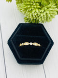 14K Solid Gold Cremation Ring, Multi Stone Human Ashes Ring, Pet Ashes Ring, Dainty Half Band Ring With Hidden Ashes, Memorial Ring