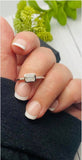 Cremation Ring, Moissanite Emerald Cut, 1 carat, Ring With Ashes, Human Ashes Jewelry, Pet Cremains Ring, silver, 14K Gold