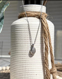 Forget-Me-Not Urn Necklace, Necklace For Ashes, Human Ashes Jewelry, Pet Cremains Necklace, Gold, Silver