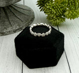 Cremation Ashes Ring, Heart Eternity Ring Band, Human Ashes Ring, Pet Cremains Ring, Memorial Jewelry