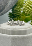 Cremation Ring, Eternity Band With Ashes, Human Cremains Ring, Pet Cremate Jewelry, Gold, Silver, Gemstone