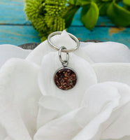 Cremation Keychain With Ashes, Pet or Human Memorial Gift, Keychain With Cremains, Custom Ashes Keychain