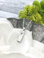 Dainty Cremation Necklace, Urn Pendants, Necklace For Ashes, Ready to Ship, Human Ashes, Pet Cremains, Pet Loss Gift, Teardrop, Rectangle, Circle, Heart  Pendant