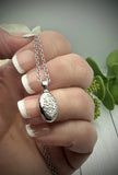 Forget-Me-Not Urn Necklace, Necklace For Ashes, Human Ashes Jewelry, Pet Cremains Necklace, Gold, Silver