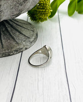 Teardrop Cremation Ring, Human Ashes Ring, Pet Cremains Ring, Stainless Steel, Pear Shape Ring, Memorial Ring