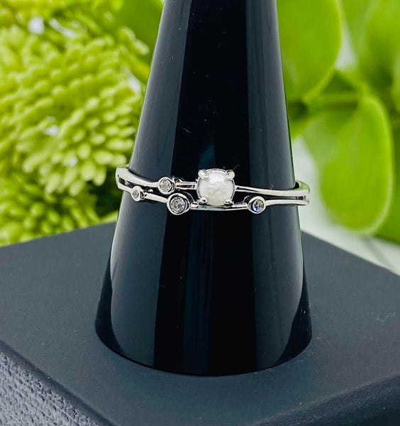 Cremation Ring, Dainty Sterling Silver Memorial Ring With Ashes,