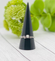 Cremation Ring, Dainty Sterling Silver Memorial Ring With Ashes,