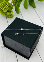 14K Gold Cremation Bracelet, Gemstone Bracelet For Ashes, Human Cremains Jewelry, Pet Cremains Bracelet