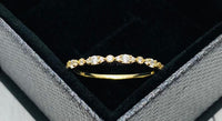 14K Solid Gold Cremation Ring, Dainty Half Band Memorial Ring, Human Ashes Jewelry, Pet Cremains Jewelry