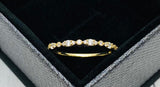14K Solid Gold Cremation Ring, Dainty Half Band Memorial Ring, Human Ashes Jewelry, Pet Cremains Jewelry