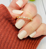 14K Solid Gold Cremation Ring, Dainty Half Band Memorial Ring, Human Ashes Jewelry, Pet Cremains Jewelry