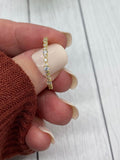 14K Solid Gold Cremation Ring, Dainty Half Band Memorial Ring, Human Ashes Jewelry, Pet Cremains Jewelry