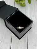 14K Gold Cremation Ring, Human Ashes Ring, 4mm Solitaire, Pet Cremains Ring, Memorial Jewelry