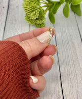 14K Solid Gold Cremation Ring, Dainty Half Band Memorial Ring, Human Ashes Jewelry, Pet Cremains Jewelry