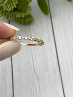 14K Solid Gold Cremation Ring, Dainty Half Band Memorial Ring, Human Ashes Jewelry, Pet Cremains Jewelry