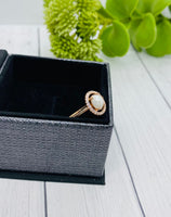 Oval Cremation Ring, Rose Gold or Silver, Memorial Ring With Ashes