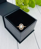 Oval Cremation Ring, Rose Gold or Silver, Memorial Ring With Ashes