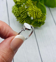 Cremation Ring, Memorial Ring With Ashes, Human Cremains Ring, Pet Ashes Jewelry