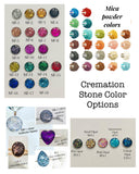 Cremation Ring, Moon Ring With Ashes, Human Ashes Ring, Pet Ashes Jewelry, Memorial Ring