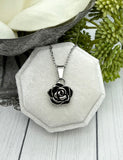 Flower Urn Necklace, Pendant For Ashes, Human Ashes Necklace, Pet Cremains Pendant, Gold, Silver, Stainless Steel