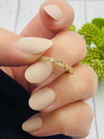 14K Solid Gold Cremation Ring, Multi Stone Human Ashes Ring, Pet Ashes Ring, Dainty Half Band Ring With Hidden Ashes, Memorial Ring