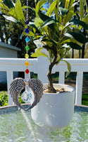 Angel Wing Suncatcher, Rainbow Bridge Gift, Pet Loss, Rainbow Baby, Miscarriage Gift, Sympathy Gift, Unique Memorial Present