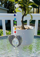 Angel Wing Suncatcher, Rainbow Bridge Gift, Pet Loss, Rainbow Baby, Miscarriage Gift, Sympathy Gift, Unique Memorial Present