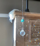 Memorial Suncatcher, Cremation Sun Catcher, Galaxy Prism Crystal Rainbow Maker, Light Maker, Cremation Bead