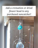 Single Crystal Galaxy Suncatcher, Gold or Silver 20mm Crystal Orb Prism Decoration