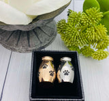 Pet Mini Urn, Pocket Urn For Ashes, Pet Cremains Urn, Pawprint Urn