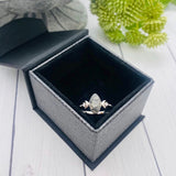 Cremation Ring, Moon Ring With Ashes, Human Ashes Ring, Pet Ashes Jewelry, Memorial Ring