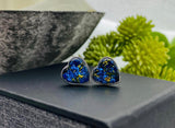 Cremation Earrings, Heart Earrings With Ashes, Human Remains Jewelry, Pet Cremains Earrings, Memorial Jewelry