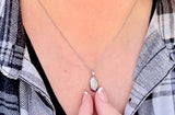 Forget-Me-Not Urn Necklace, Necklace For Ashes, Human Ashes Jewelry, Pet Cremains Necklace, Gold, Silver