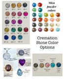 Cremation Bracelet, Ashes Bracelet With Birthstones, Human Cremains, Pet Ashes, Pet Loss