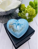 Heart Cremation Stone, Bubble Heart, Keepsake With Ashes, Human Ashes, Pet Cremains