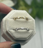 Cremation Ring, Eternity Band With Ashes, Human Cremains Ring, Pet Cremate Jewelry, Gold, Silver, Gemstone