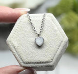 Heart Ashes Necklace, Cremation Pendant, Dainty Gold Heart, Silver Heart, Cremains Pendant, Human Ashes Jewelry, Pet Cremains
