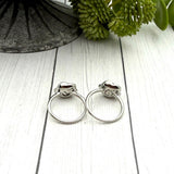 Black Rose Cremation Ring, Ash Urn Flower Ring, Silver Rose Ring For Cremains, Pet Loss Jewelry, Human Ash Ring, Fill At Home