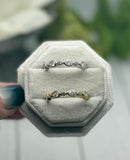 Cremation Ring, Eternity Band With Ashes, Human Cremains Ring, Pet Cremate Jewelry, Gold, Silver, Gemstone