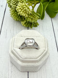 Heart Urn Ring, Engraved Name Ring, Human Ashes, Pet Cremains Jewelry, Stainless Steel Personalized Ring