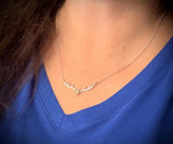 Cremation Necklace, Deer Antler Pendant With Ashes, Human Ashes Jewelry, Stag Necklace, Cremains Pendant