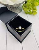 Dainty Marquise Cremation Ring, Gold Ring For Human Ashes, Pet Cremains, Silver Memorial Ring