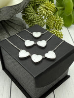 Multiple Heart Cremation Necklace, Ashes Necklace, Sterling Silver, Gold, Pet Ashes, Human Cremains Jewelry