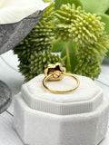 Gold Urn Ring, Flower Ring For Ashes, Human Ashes Jewelry, Fill-At-Home, Funnel Kit, Pet Cremains Ring, Gold Rose Ring