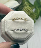 Cremation Ring, Eternity Band With Ashes, Human Cremains Ring, Pet Cremate Jewelry, Gold, Silver, Gemstone