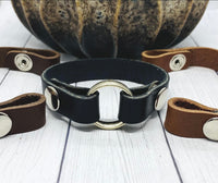 Leather Ring Holder Bracelet, Wear Your Ring On Your Wrist, Widow Bracelet, Nurse, Doctor Ring Holder