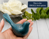 Bird Cremation Figurine, Bird Statue With Ashes, Human Ashes, Pet Cremains, Personalized Colors, Memorial Gift