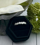 Cremation Ashes Ring, Heart Eternity Ring Band, Human Ashes Ring, Pet Cremains Ring, Memorial Jewelry