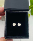 Cremation Earrings, Tiny Heart Earrings With Ashes, Human Remains Jewelry, Pet Cremains Earrings, Memorial Jewelry