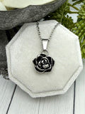 Flower Urn Necklace, Pendant For Ashes, Human Ashes Necklace, Pet Cremains Pendant, Gold, Silver, Stainless Steel